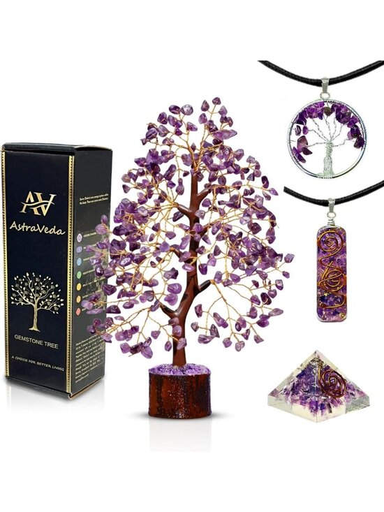 Other - Amethyst Crystal Tree - Chakra Gemstone Decor for Feng Shui Healing & Wellness